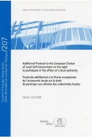 Protocole additionnel à la Charte européenne de l'autonomie locale sur le droit de participer aux affaires des collectivités locales - Utrecht, 16.XI.2009 - Série des traités du Conseil de l'Europe n° 207