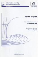 Assemblée parlementaire - Textes adoptés - Commission permanente 20 novembre 2009