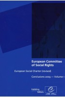 Committee of Social Rights - European Social Charter (revised) Conclusions 2009 - Volume 1
