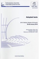 Parliamentary Assembly - Adopted texts - 2010 Ordinary Session (First part) 25-29 January 2010