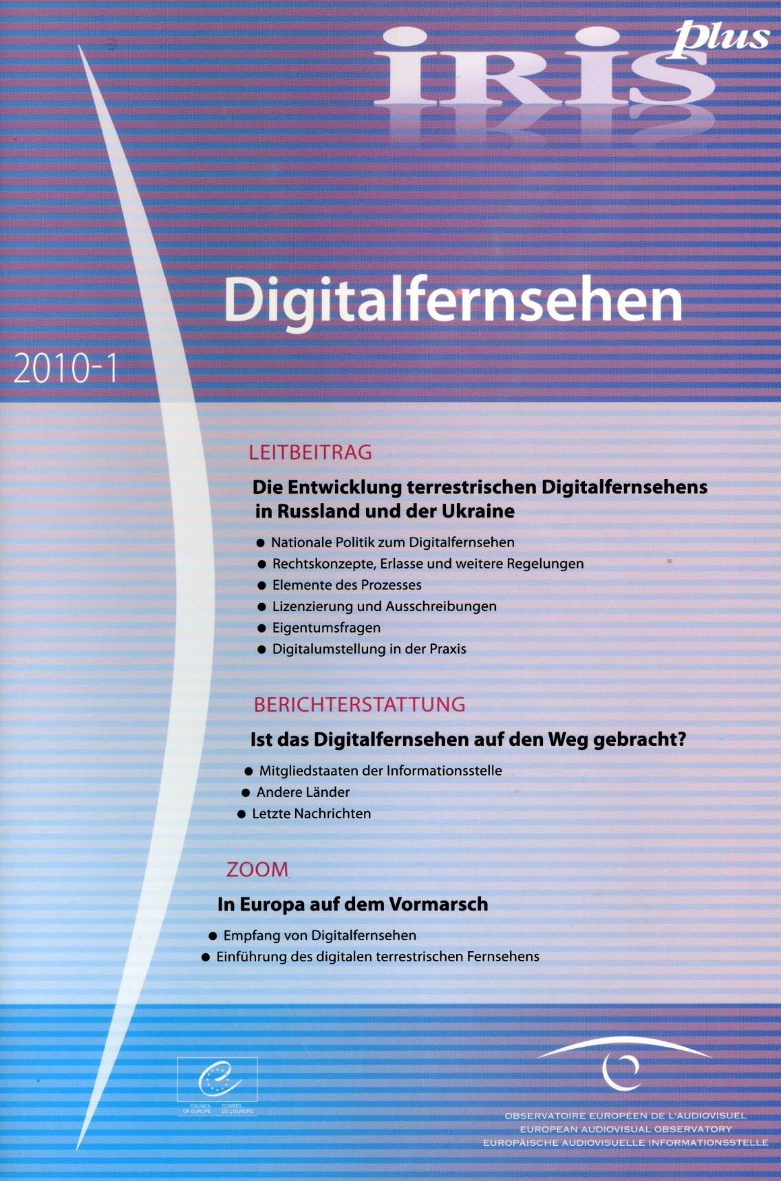 IRIS plus 2010-1-: Digitalfernsehen