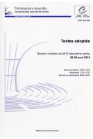 Assemblée parlementaire - Textes adoptés - Session ordinaire de 2010 (deuxième partie) 26-30 avril 2010