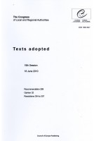 The Congress of Local and Regional Authorities - Texts adopted - 18th Session - 18 June 2010