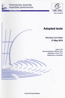 Parliamentary Assembly - Adopted texts - Standing Committee 21 May 2010