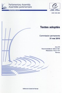 Assemblée parlementaire - Textes adoptés - Commission permanente 21 mai 2010