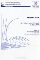 Parliamentary Assembly - Adopted texts - 2010 Ordinary Session (Third part) 21-25 June 2010