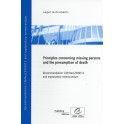 Principles concerning missing persons and the presumption of death - Recommendation CM/Rec(2009)12 and explanatory memorandum