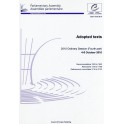 Parliamentary Assembly - Adopted texts - 2010 Ordinary Session (Fourth part) 4-8 October 2010