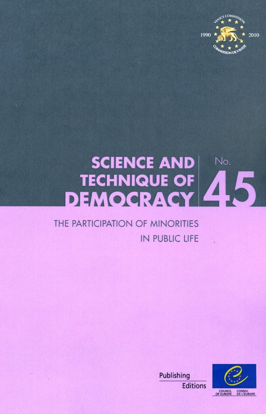 The participation of minorities in public life (Science and technique of democracy No. 45)