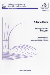 Parliamentary Assembly - Adopted texts - Standing Committee 27 May 2011