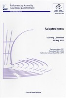 Parliamentary Assembly - Adopted texts - Standing Committee 27 May 2011