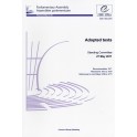 Parliamentary Assembly - Adopted texts - Standing Committee 27 May 2011