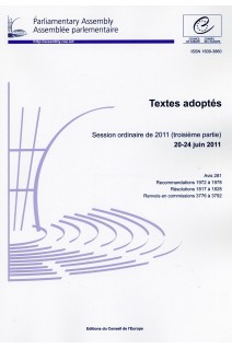 Assemblée parlementaire - Textes adoptés - Session ordinaire de 2011 (troisième partie) 20-27 juin 2011