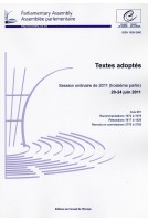 Assemblée parlementaire - Textes adoptés - Session ordinaire de 2011 (troisième partie) 20-27 juin 2011