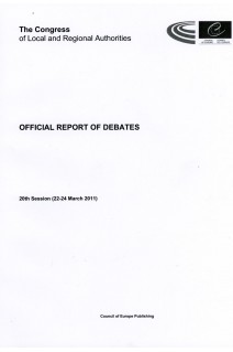 The Congress of Local and Regional Authorities - Official report of debates - 20th Session (22-24 March 2011)