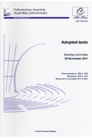 Parliamentary Assembly - Adopted texts - Standing Committee 25 November 2011