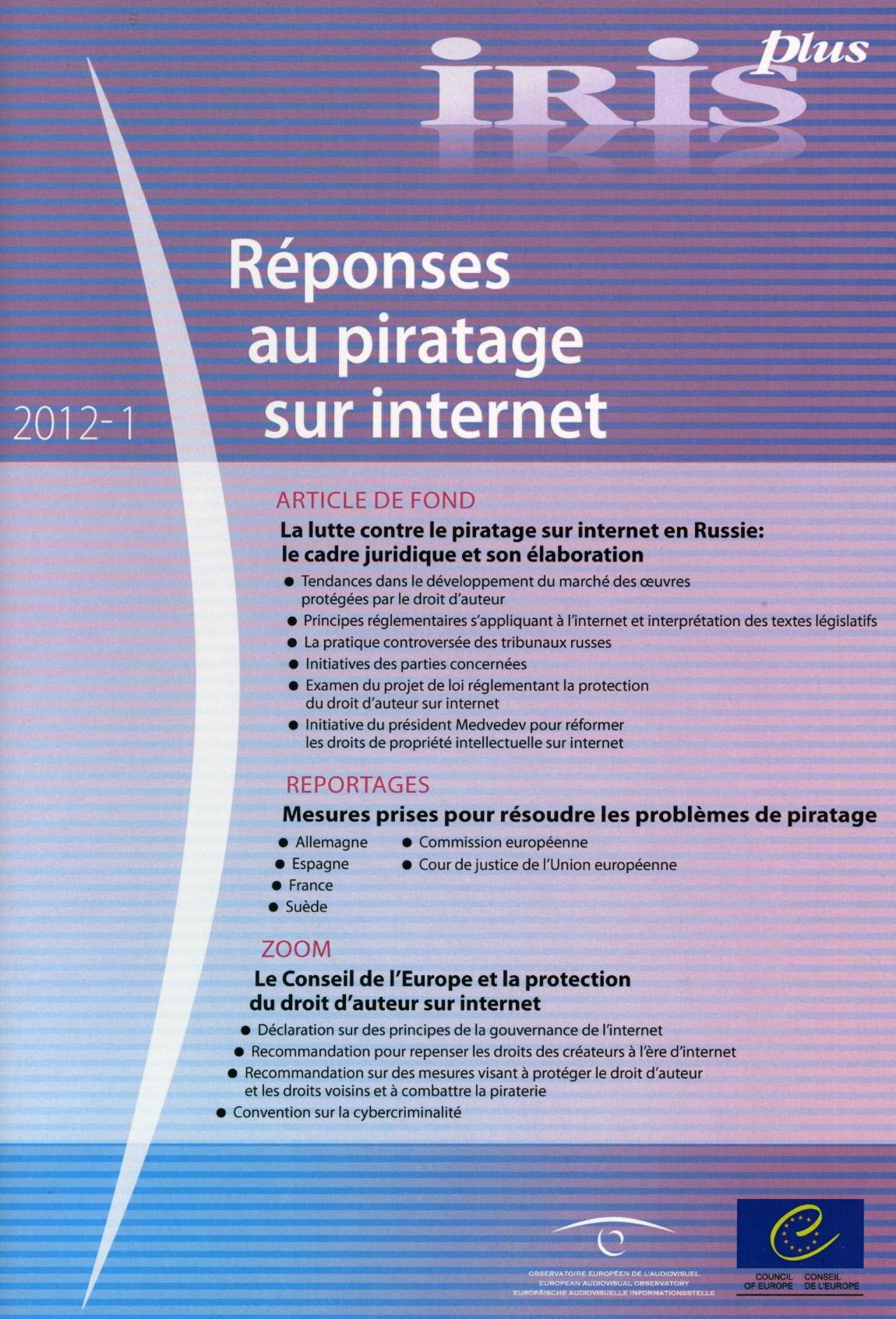 IRIS plus 2012-1 - Réponses au piratage sur internet