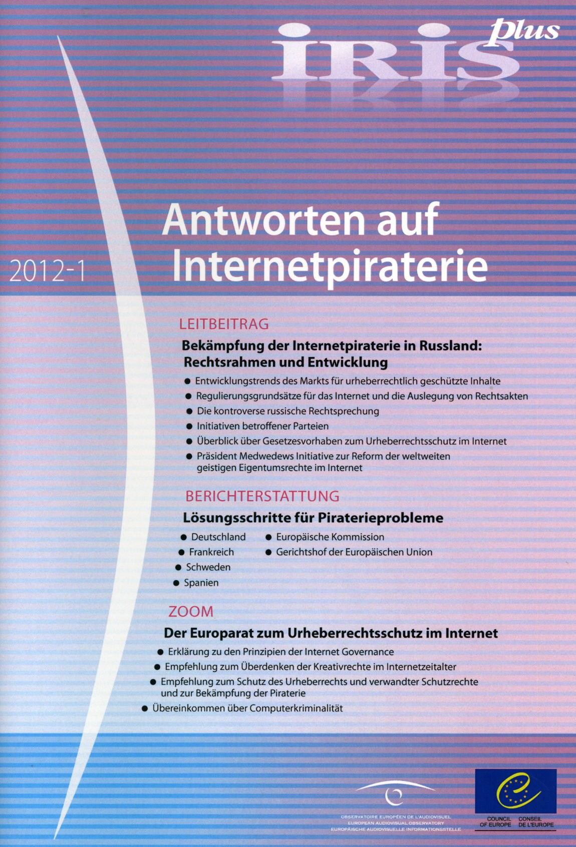 IRIS plus 2012-1 - Antworten auf Internetpiraterie