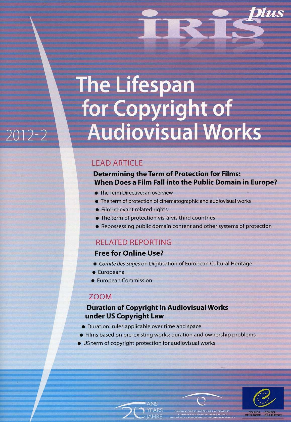 IRIS plus 2012-2 - The Lifespan for Copyright of Audiovisual Works