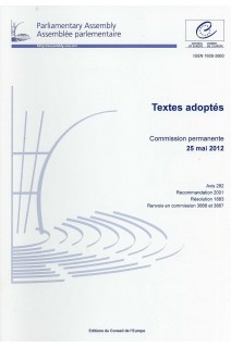 Assemblée parlementaire - Textes adoptés - Commission permanente 25 mai 2012