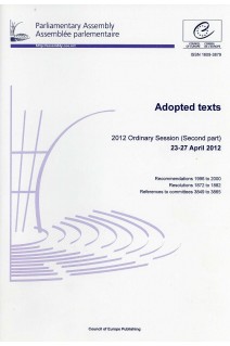 Parliamentary Assembly - Adopted texts - 2012 Ordinary Session (Second part) 23-27 April 2012
