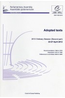 Parliamentary Assembly - Adopted texts - 2012 Ordinary Session (Second part) 23-27 April 2012
