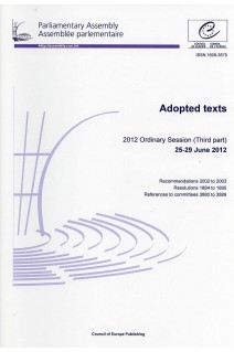 Parliamentary Assembly - Adopted texts - 2012 Ordinary Session (Third part) 25-29 June 2012