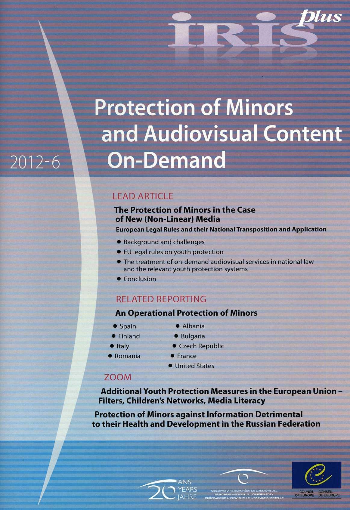 IRIS plus 2012-6 - Protection of minors and audiovisual content on-demand