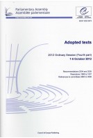 Parliamentary Assembly - Adopted texts - 2012 Ordinary Session (Fourth part) 1-5 October 2012