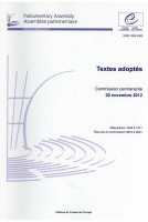 Assemblée parlementaire - Textes adoptés - Commission permanente 30 novembre 2012