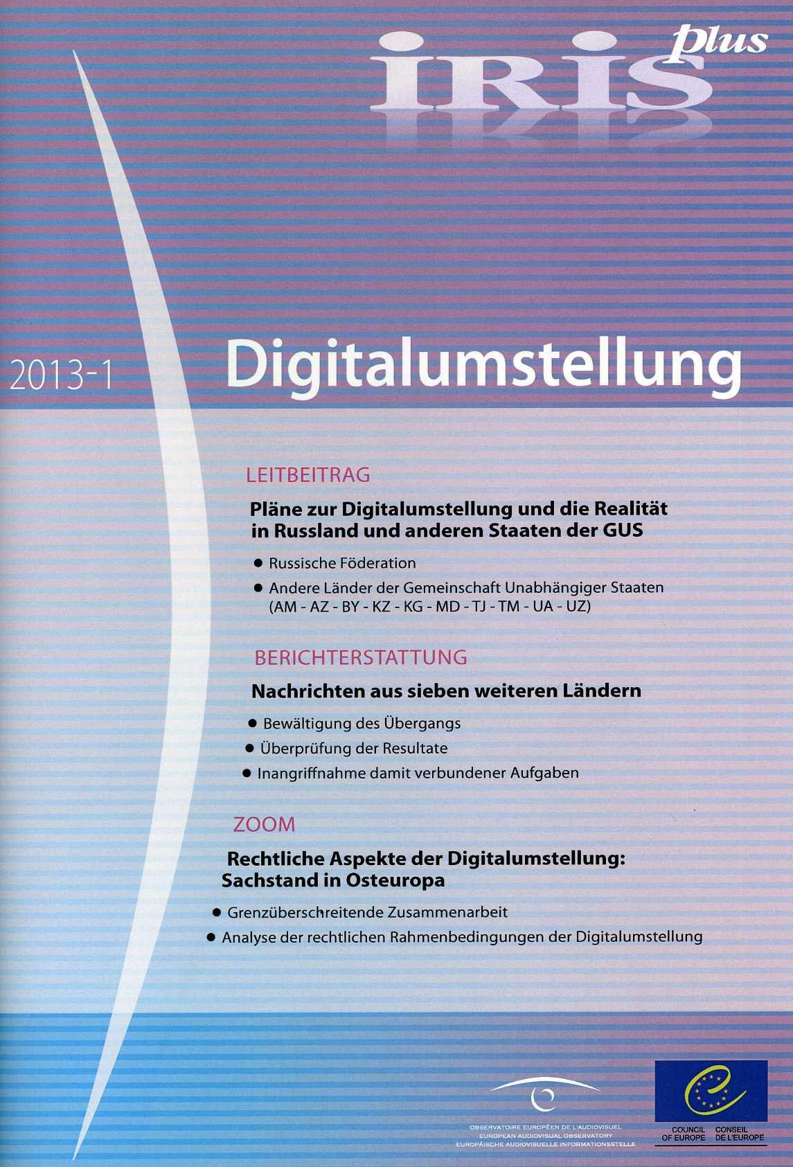IRIS plus 2013-1 - Digitalumstellung