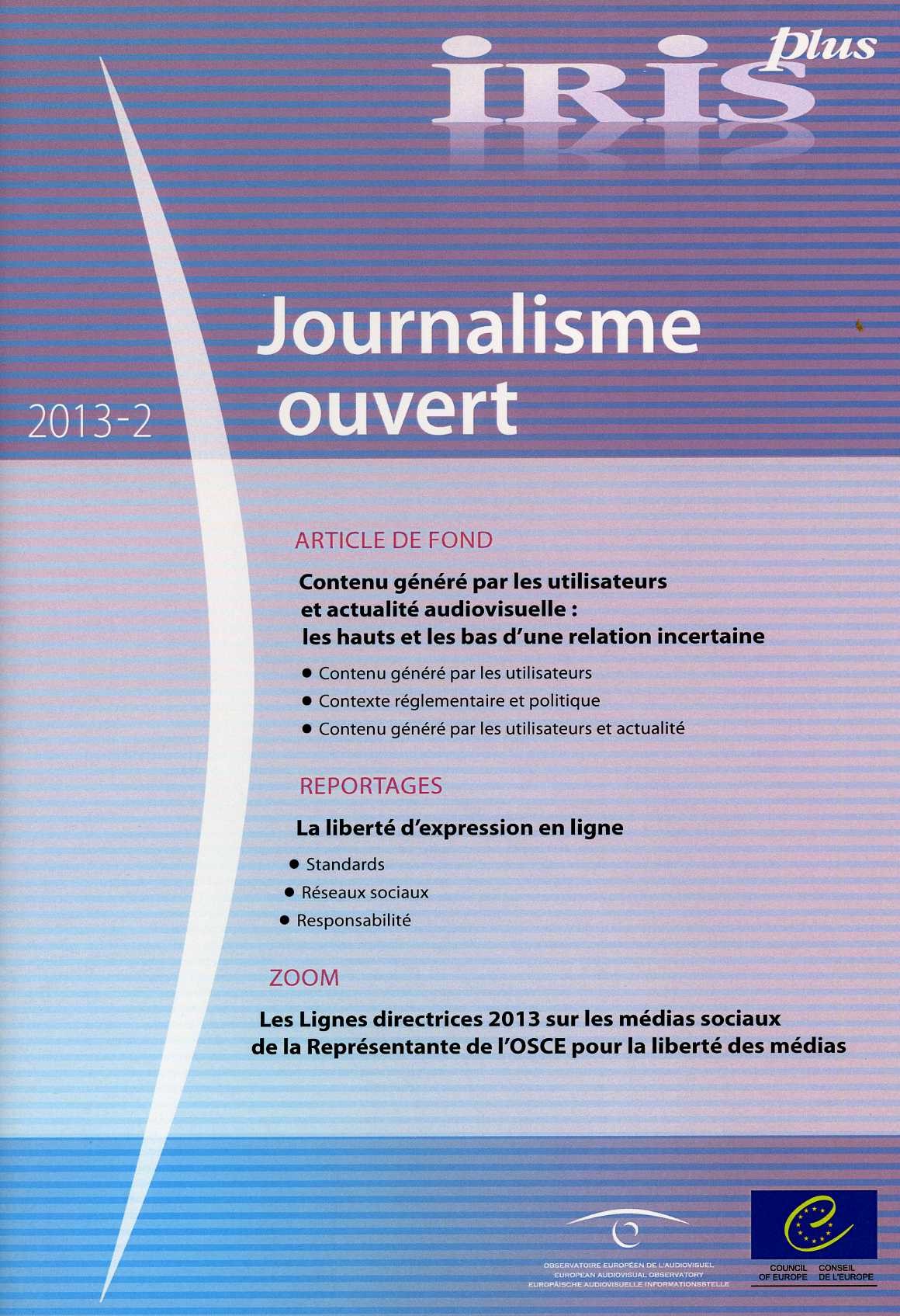 IRIS plus 2013-2 - Journalisme ouvert 