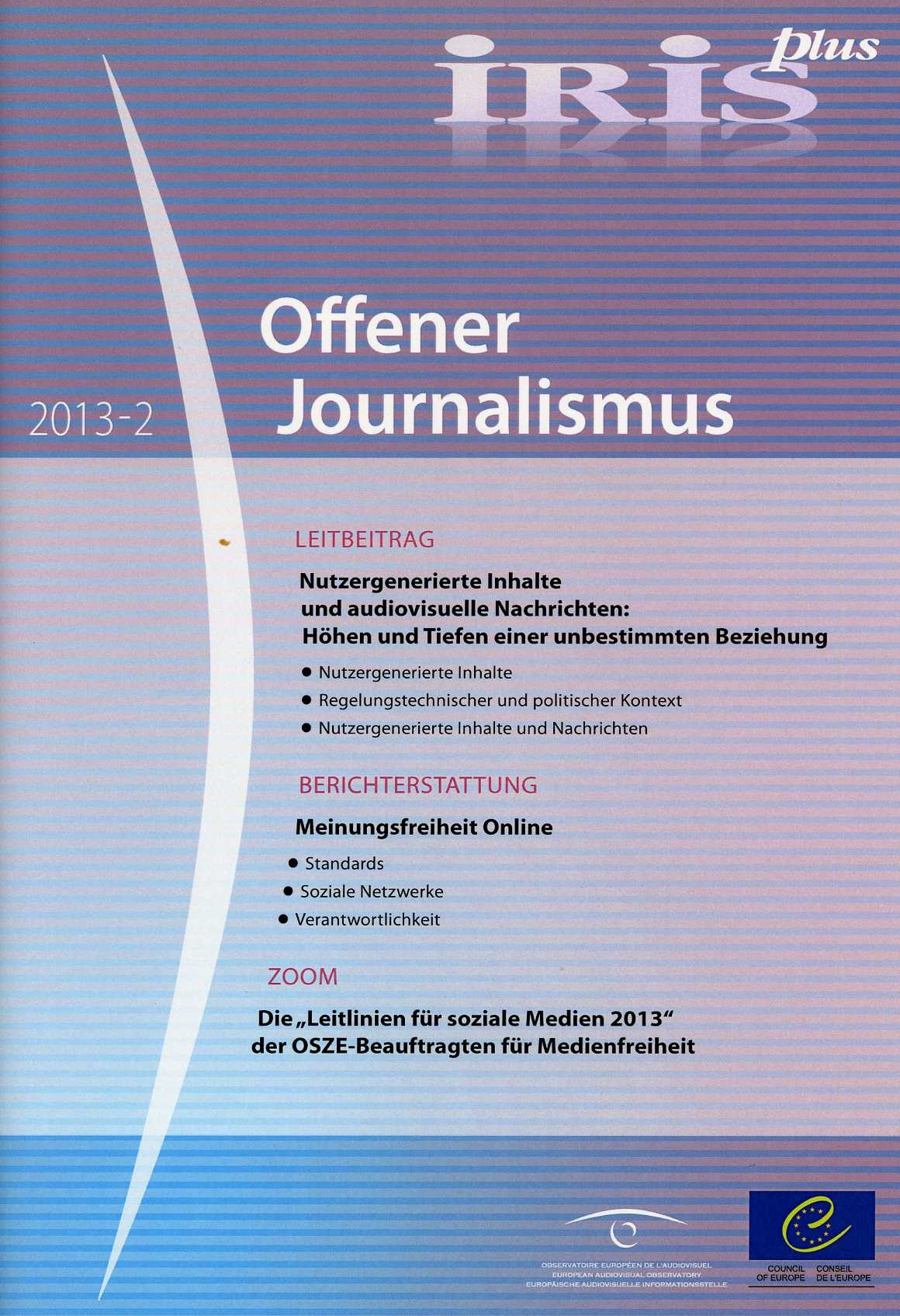 IRIS plus 2013-2 - Offener Journalismus 