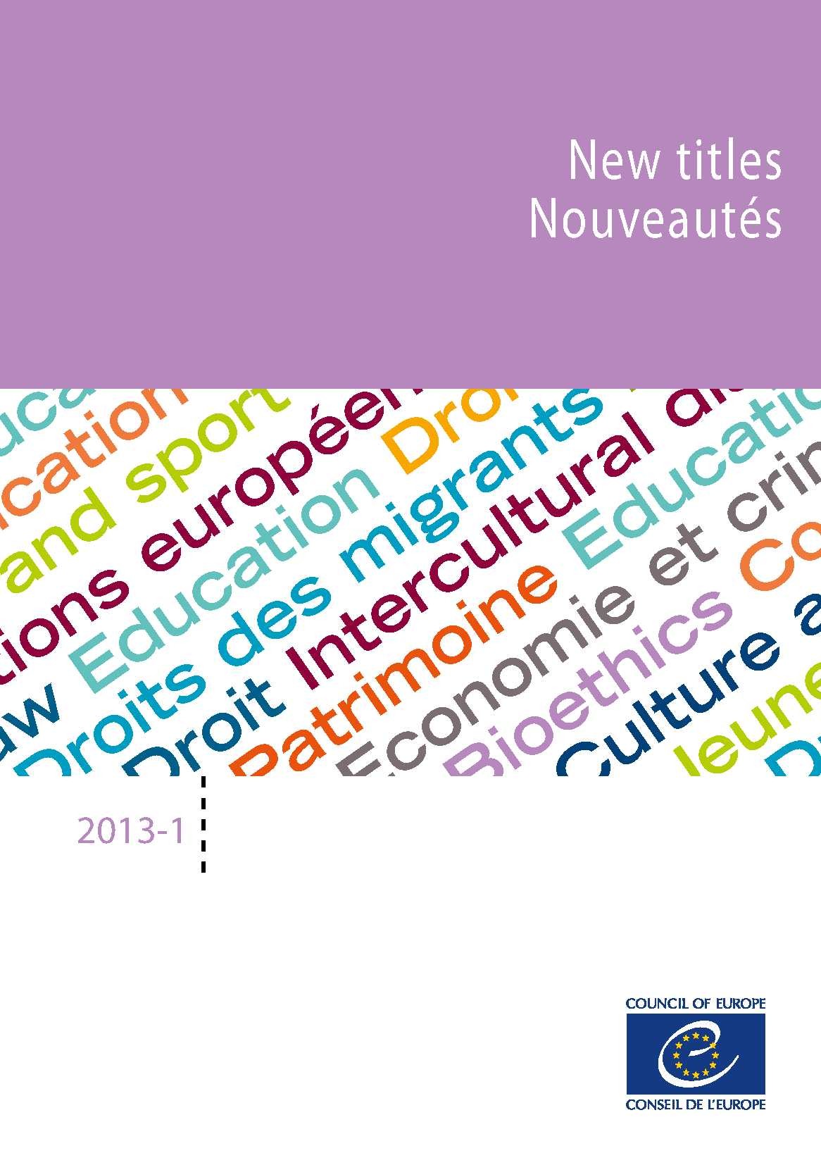 Catalogue Nouveautés 2013-1