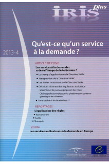 IRIS plus 2013-4 - Qu’est-ce qu’un service à la demande ?
