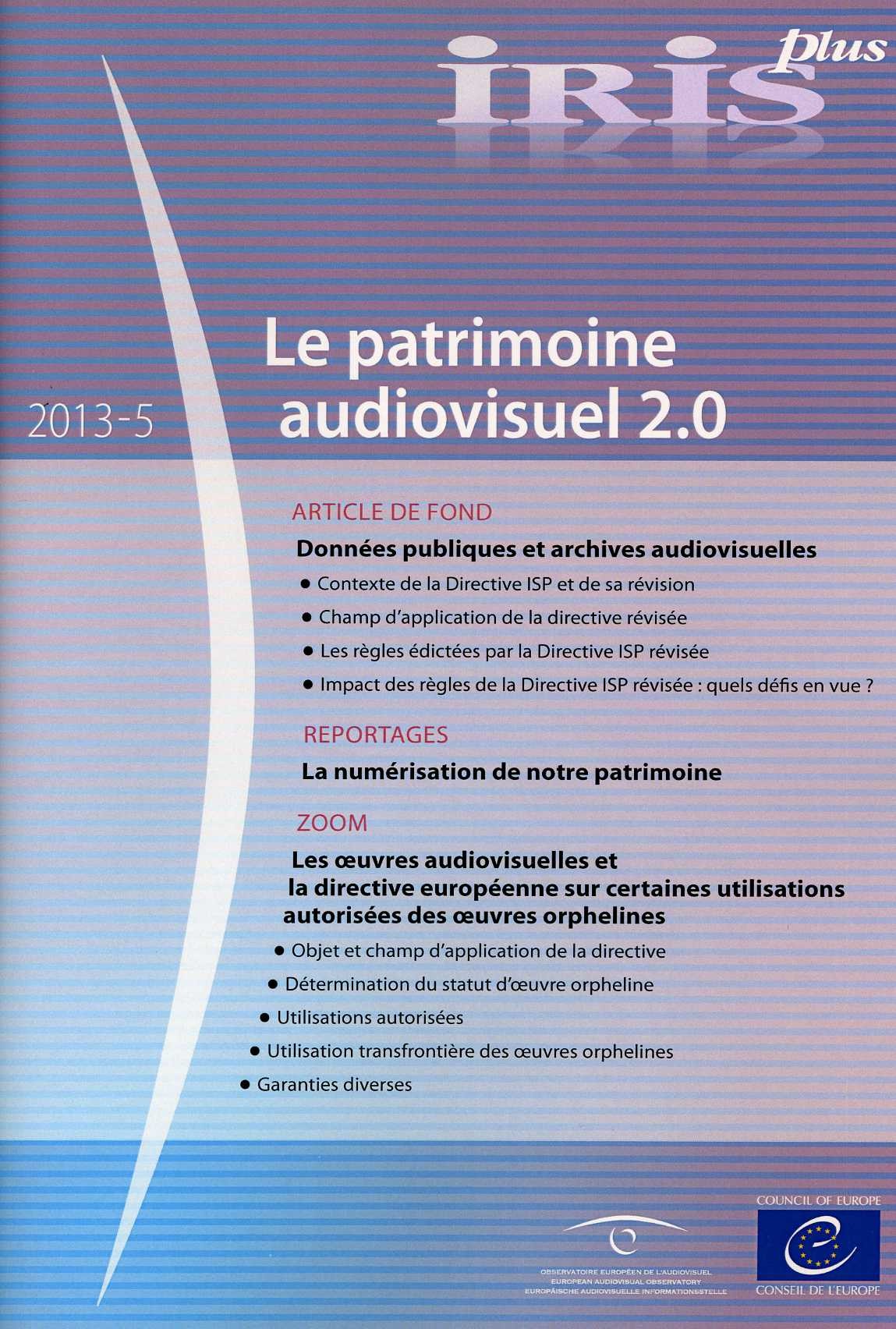IRIS plus 2013-5 - Le patrimoine audiovisuel 2.0