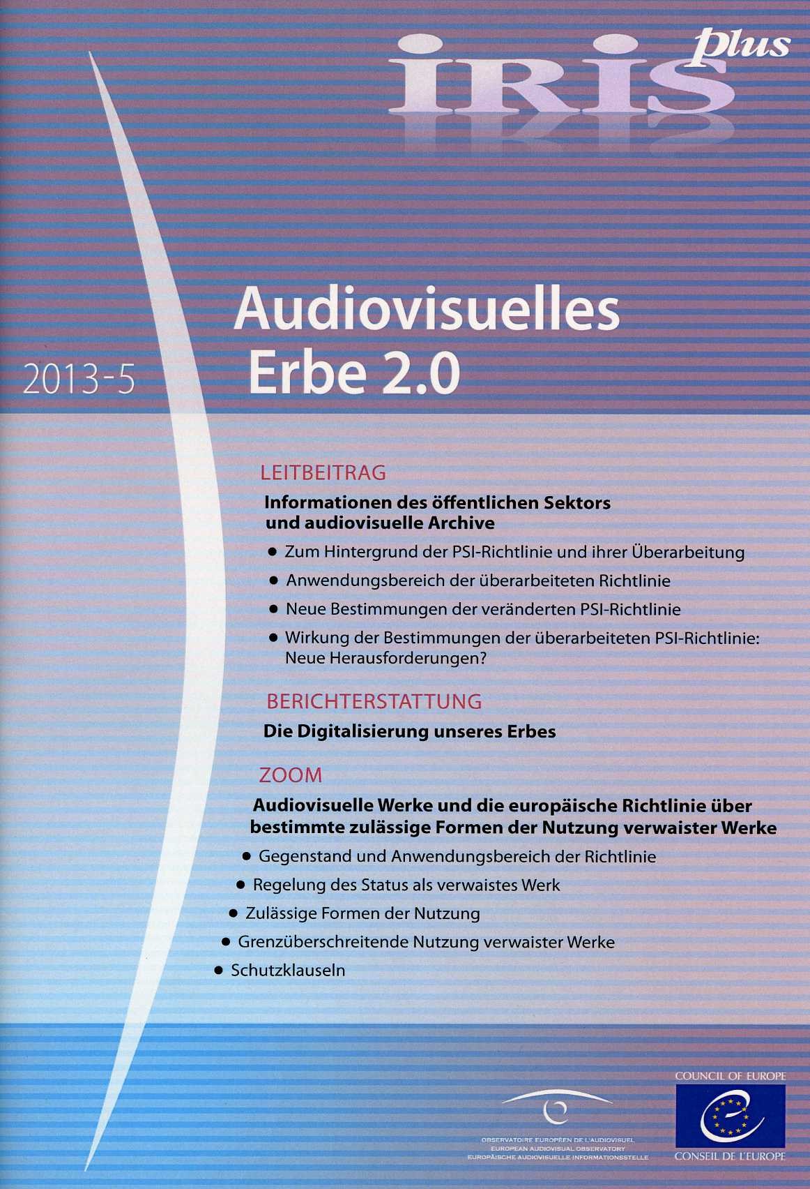IRIS plus 2013-5 - Audiovisuelles Erbe 2.0
