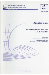 Parliamentary Assembly - Adopted texts - 2013 Ordinary Session (Third part) 24-28 June 2013