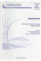 Parliamentary Assembly - Adopted texts - 2013 Ordinary Session (Third part) 24-28 June 2013