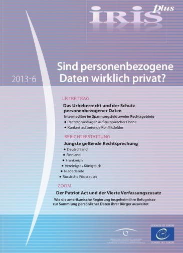 IRIS plus 2013-6 - Sind personenbezogene Daten wirklich privat?