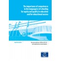 The importance of competences in the language(s) of schooling for equity and quality in education and for educational success - CM/Rec(2014)5 and explanatory memorandum