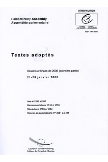 Assemblée parlementaire - Textes adoptés - Session ordinaire de 2008 (première partie) 21-25 janvier 2008