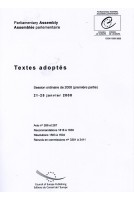 Assemblée parlementaire - Textes adoptés - Session ordinaire de 2008 (première partie) 21-25 janvier 2008