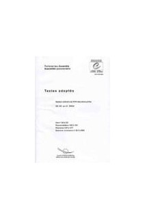 Assemblée parlementaire - Textes adoptés, Session ordinaire de 2004 (Deuxième partie), avril 2004