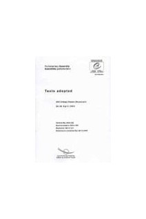 Parliamentary Assembly - Texts adopted, 2004 ordinary session (second part), April 2004