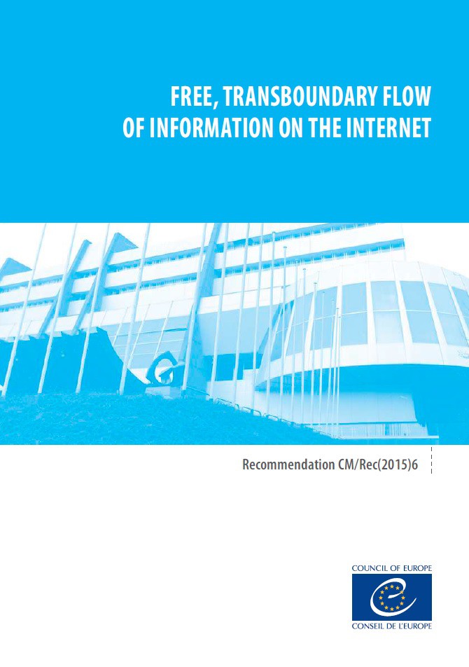 PDF - Free, transboundary flow of information on the Internet - Recommendation CM/Rec(2015)6