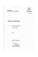 Congrès des pouvoirs locaux et régionaux de l'Europe - Textes adoptés, Commission permanente, mars 2004