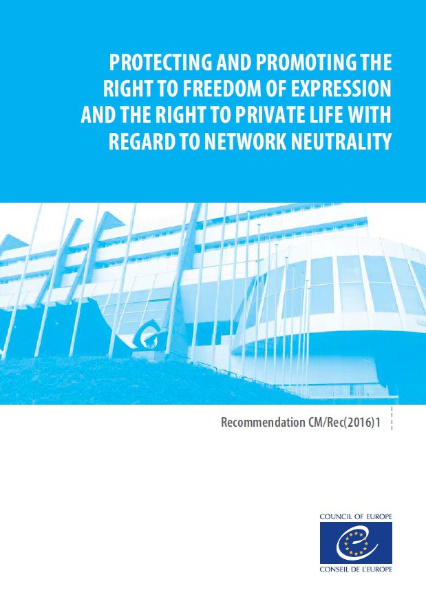 PDF - Protecting and promoting the right to freedom of expression and the right to private life with regard to network neutrality