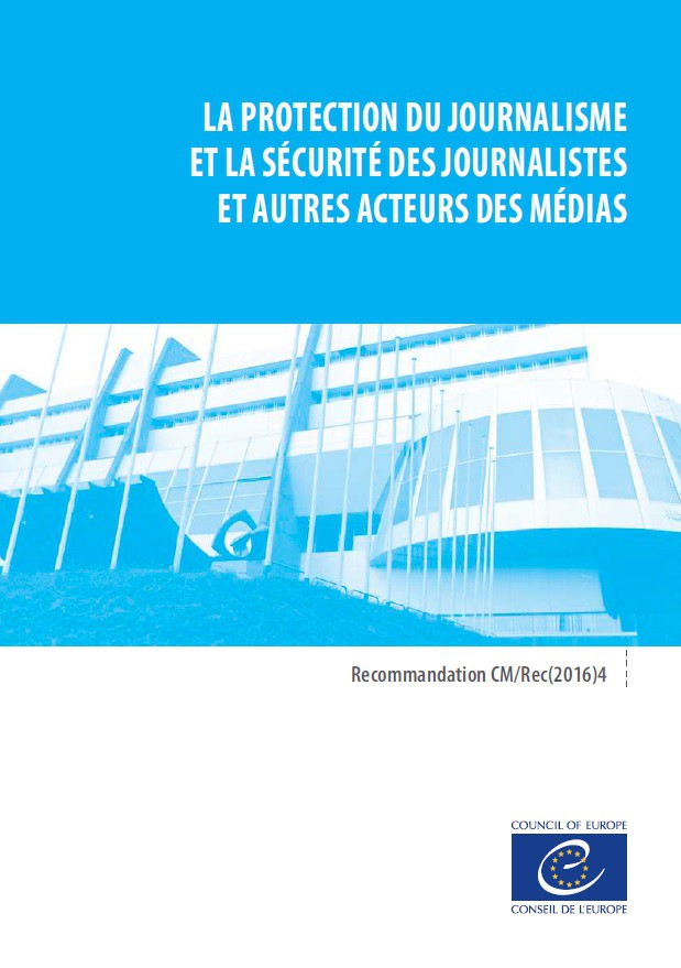 PDF - La protection du journalisme et la sécurité des journalistes et autres acteurs des médias