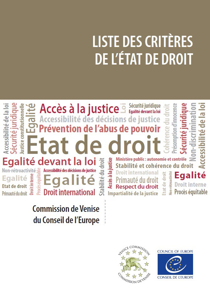 PDF - Liste des critères de l'Etat de droit